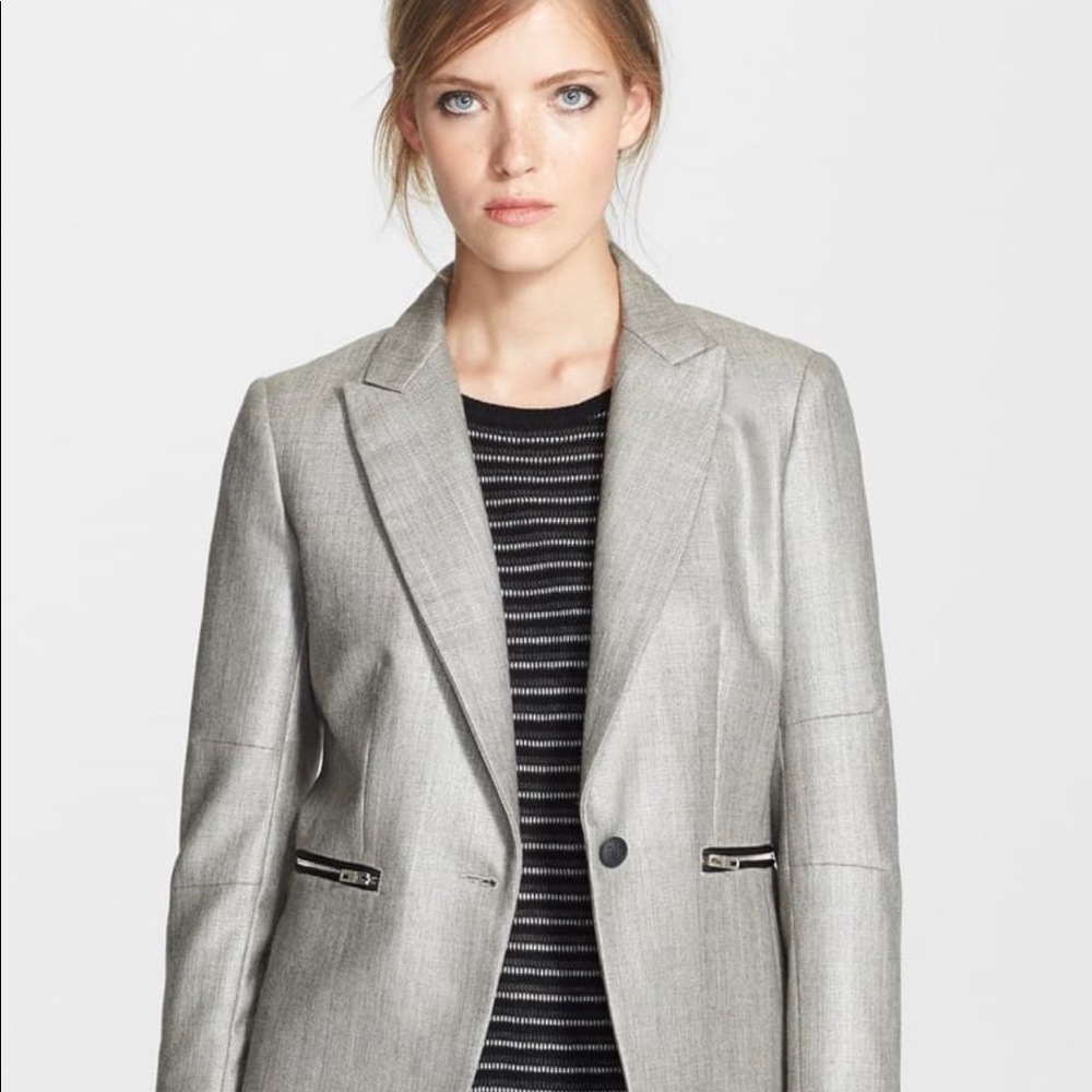 Rag & Bone Alpine wool zipper pockets blazer SZ 0